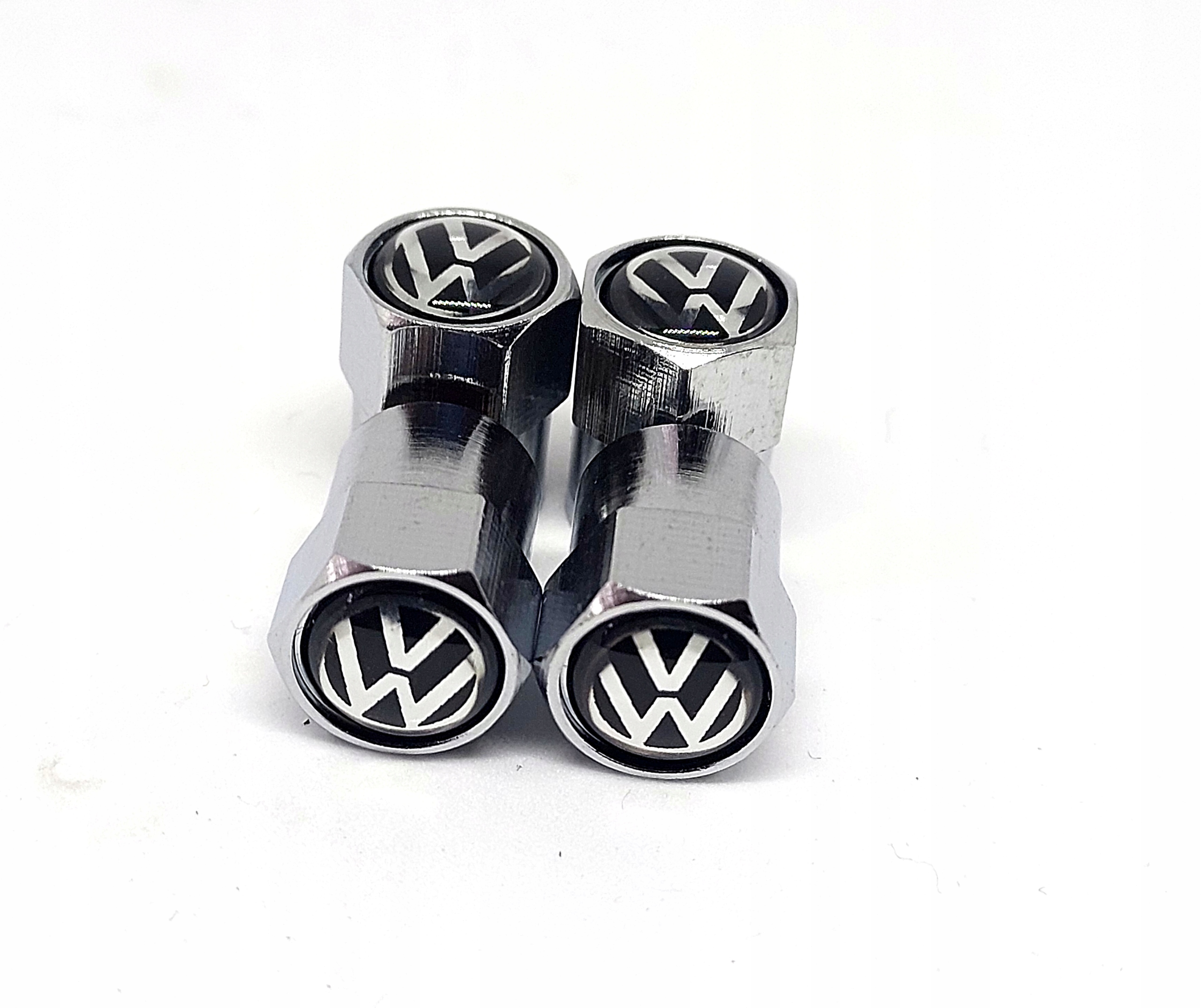 VOLKSWAGEN nakrętki na wentyle CHROM 4 szt.