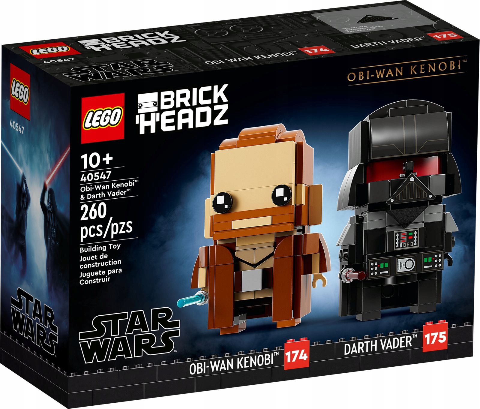 LEGO 40547 BrickHeadz Star Wars Obi-Wan Kenobi i Darth Vader NOWY