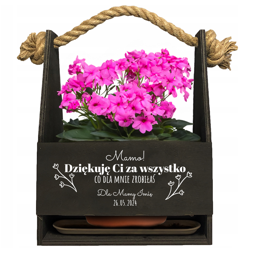 Nosítko na alkohol Květiny Mami Děkuji Ti Za Všechno Svátek Matek Vzory