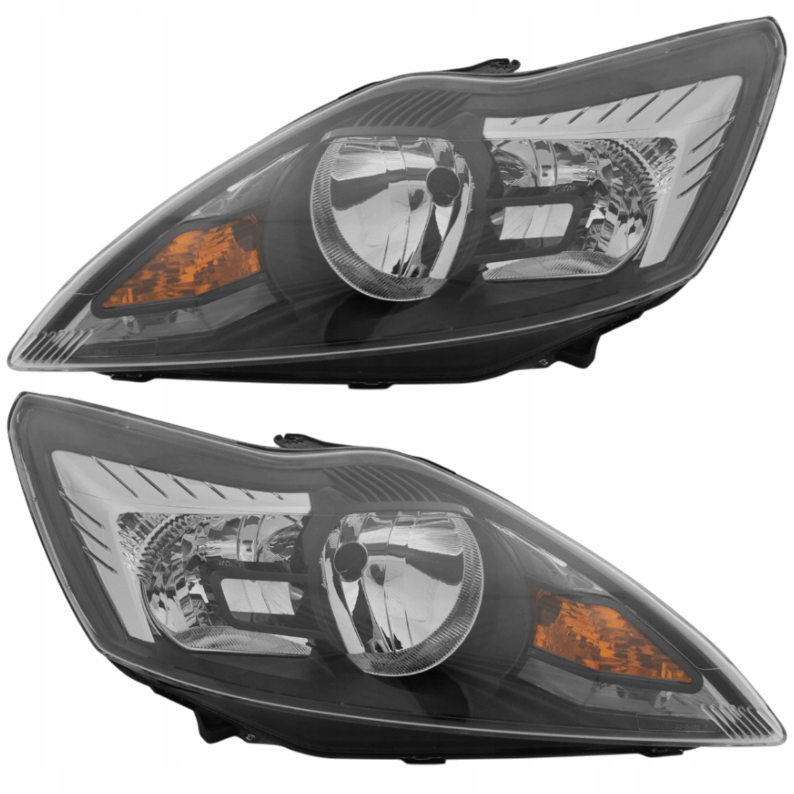 Reflektory Přední lampy černé Ford Focus II mk2 Lift 2008- levá pravá