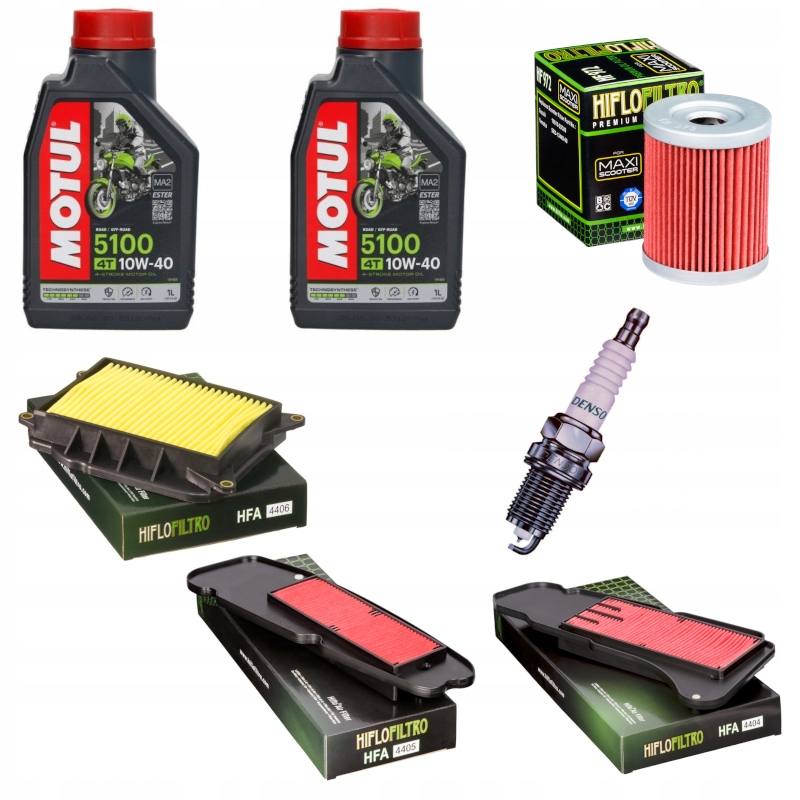 

Zestaw olej filtry świeca Yamaha Yp 400 04-08