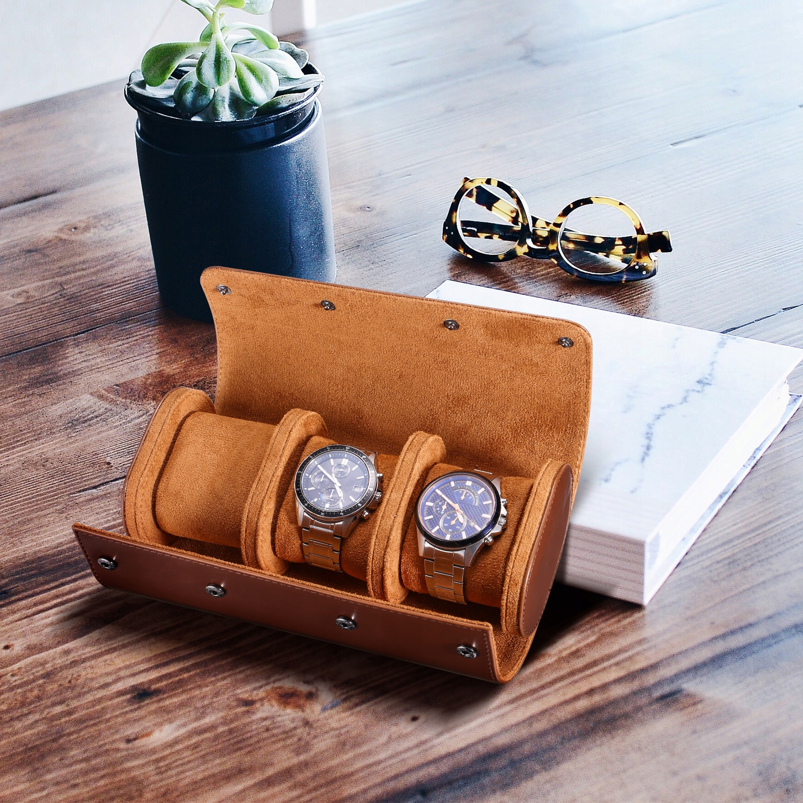ORGANIZATOR PUDEŁKO ETUI SZKATUŁKA NA ZEGARKI DO 3 ŻEGARKÓW POMYSŁ NA PREZENT Liczba miejsc na zegarki 3