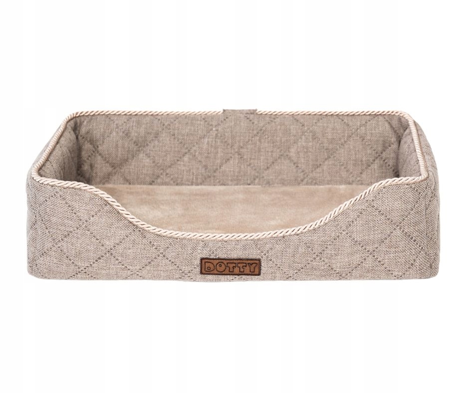 Pelíšek pro kočky na parapet, úzké Dotty, pěna Memory Visco hnědá