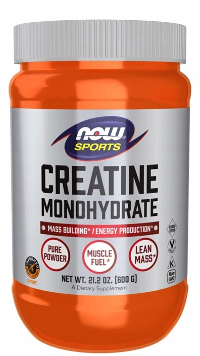 Now Foods Kreatin Monohydrát Kreatinu 100% Prášek 600 g