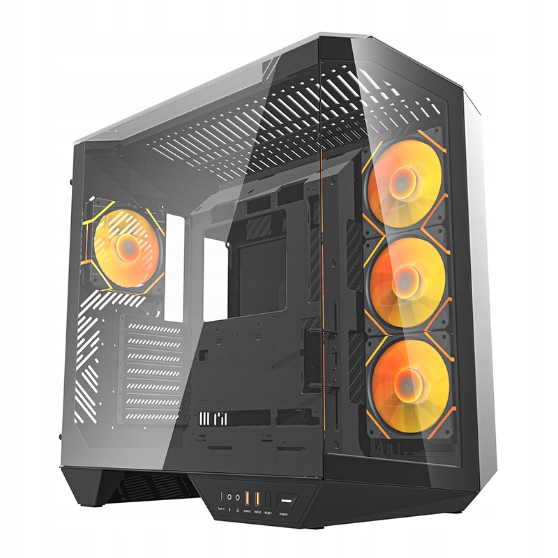 Skříň Darkflash DY470 (černá) 4 ventilátory držák Gpu