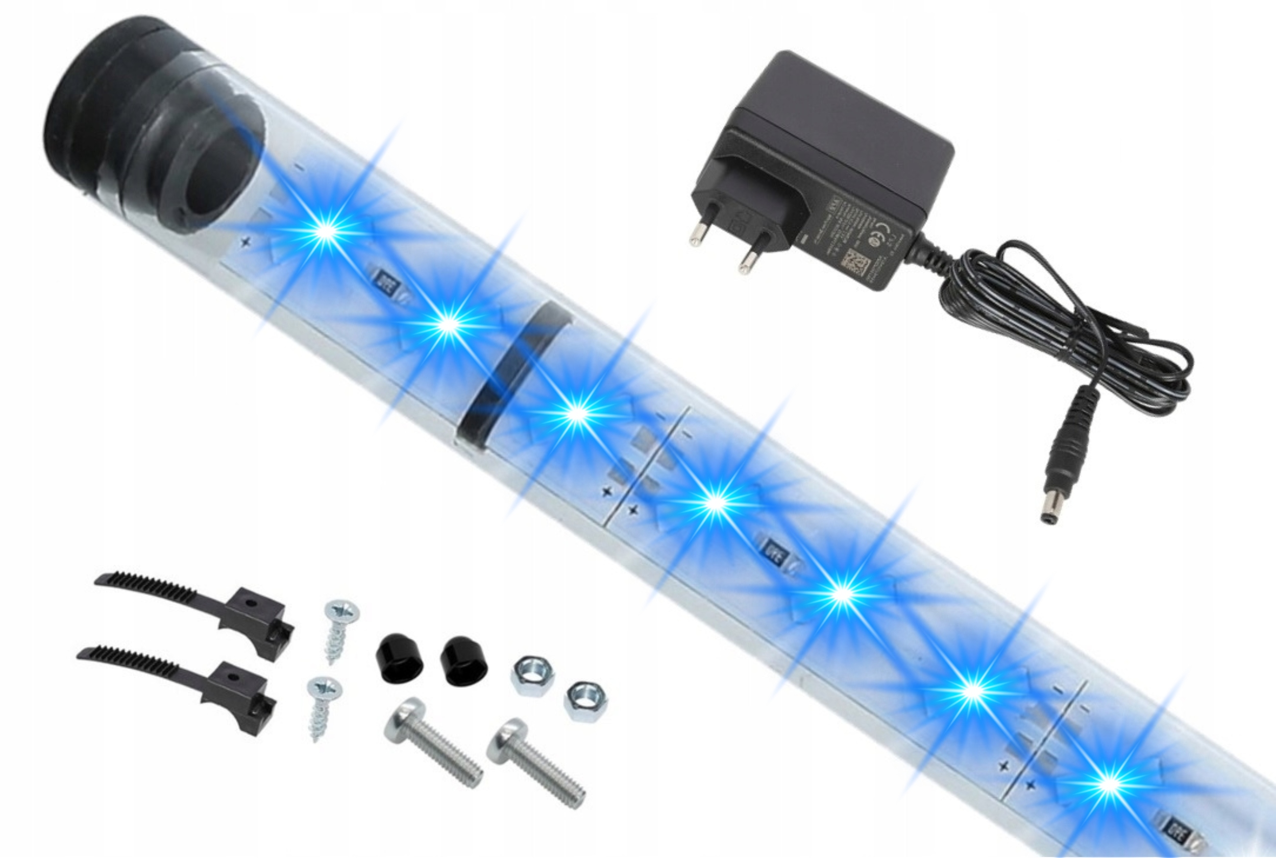 Noční Modré Led osvětlení do akvária zářivka lampa noc Blue 30 cm