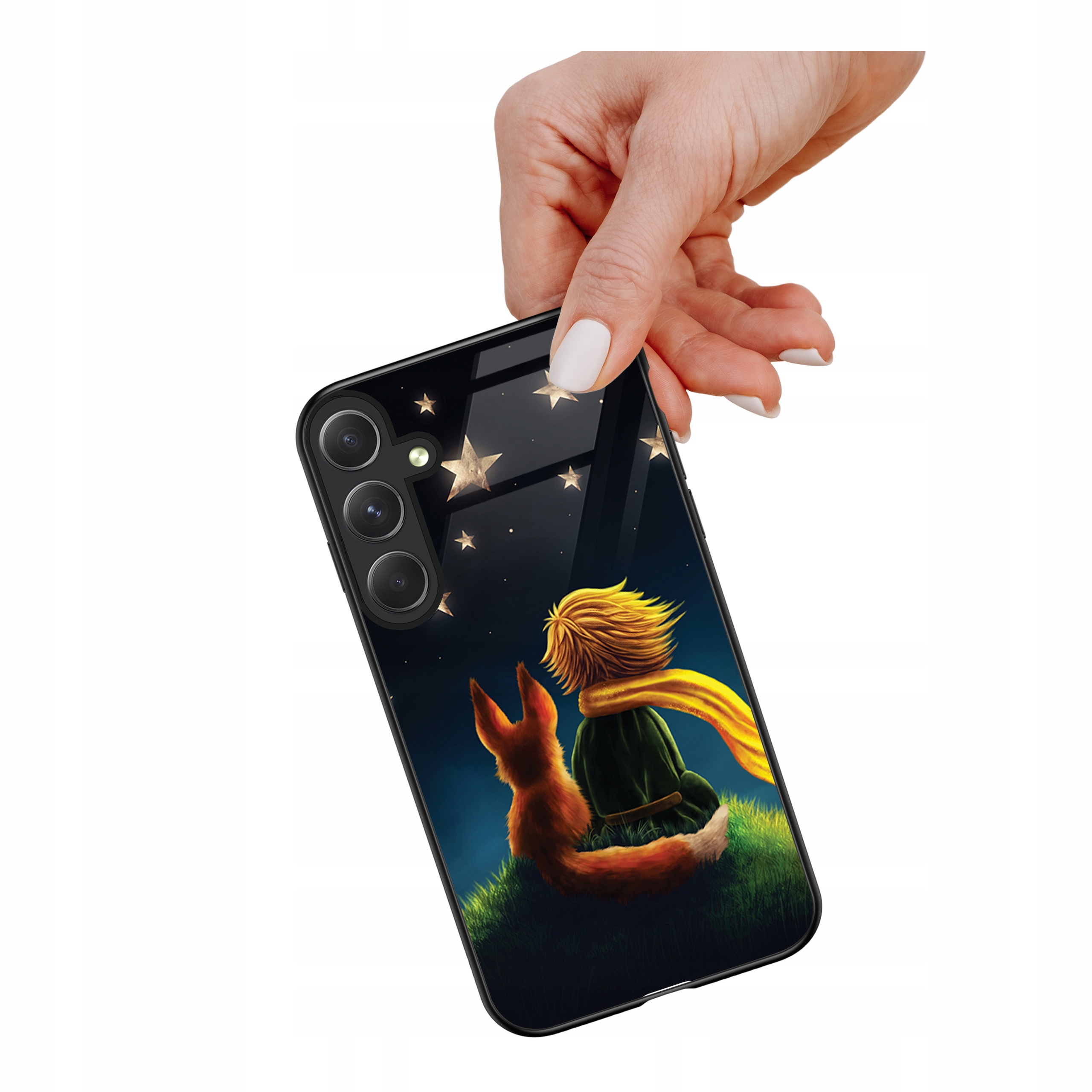 Etui szklane ceramiczne do Samsung Galaxy S23 Fe Mały książe i lisek