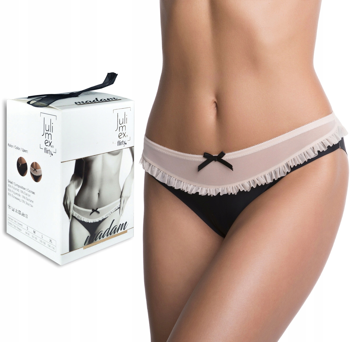 

Figi Julimex Madam bezszwowe z falbanką - XL