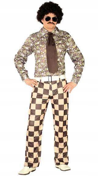 Kostým Disco Outfit Ve 70. Létech V Hnědém Karneval