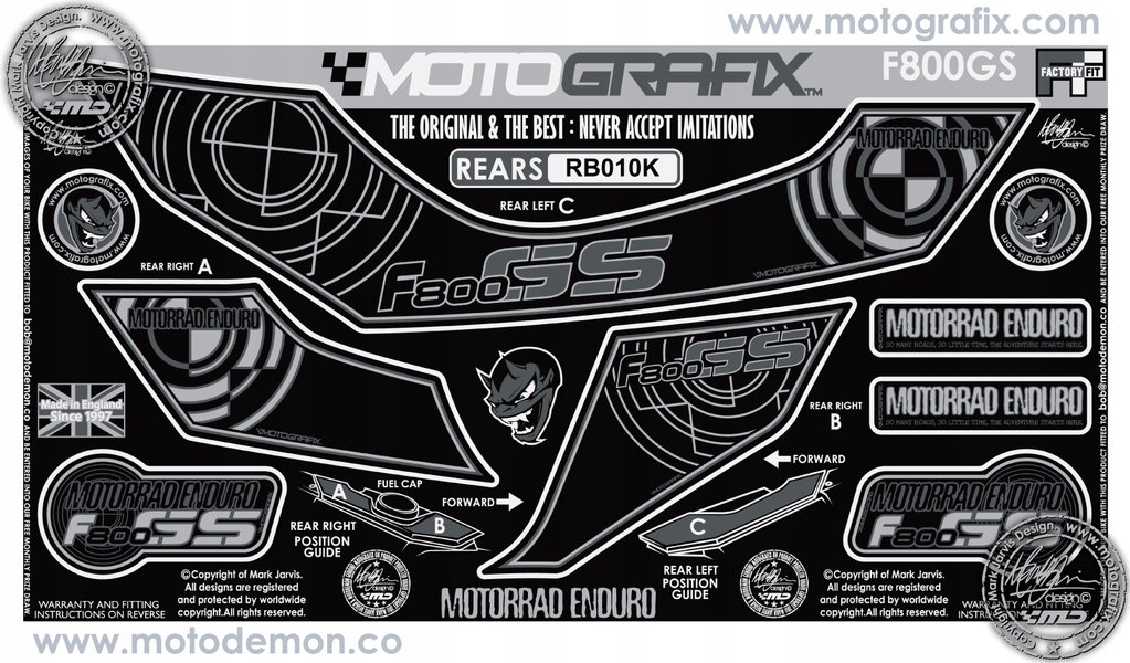 Obal Zadný Bmw F800GS 2008-2012