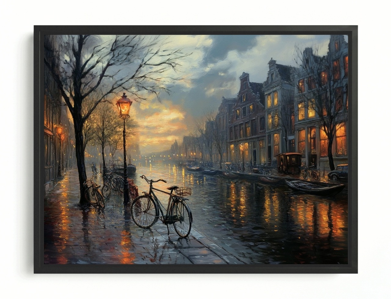 Obraz Rama American Box Architektúra Mesto Amsterdam Holandsko Pohľad 80x60