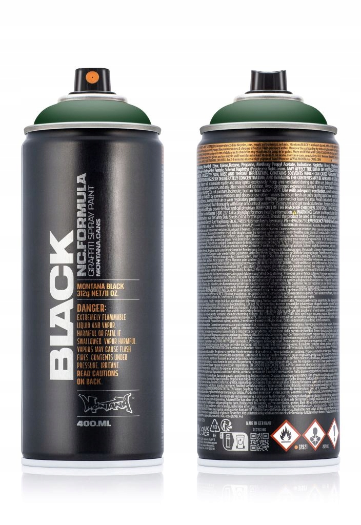 Farba Montana Black Spray 400ML Blk 6070 Ciemny Zielony