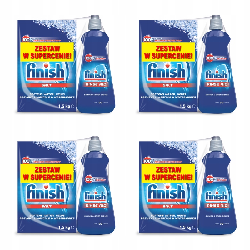 Finish sada leštidlo 400 ml sůl 1,5 kg X4