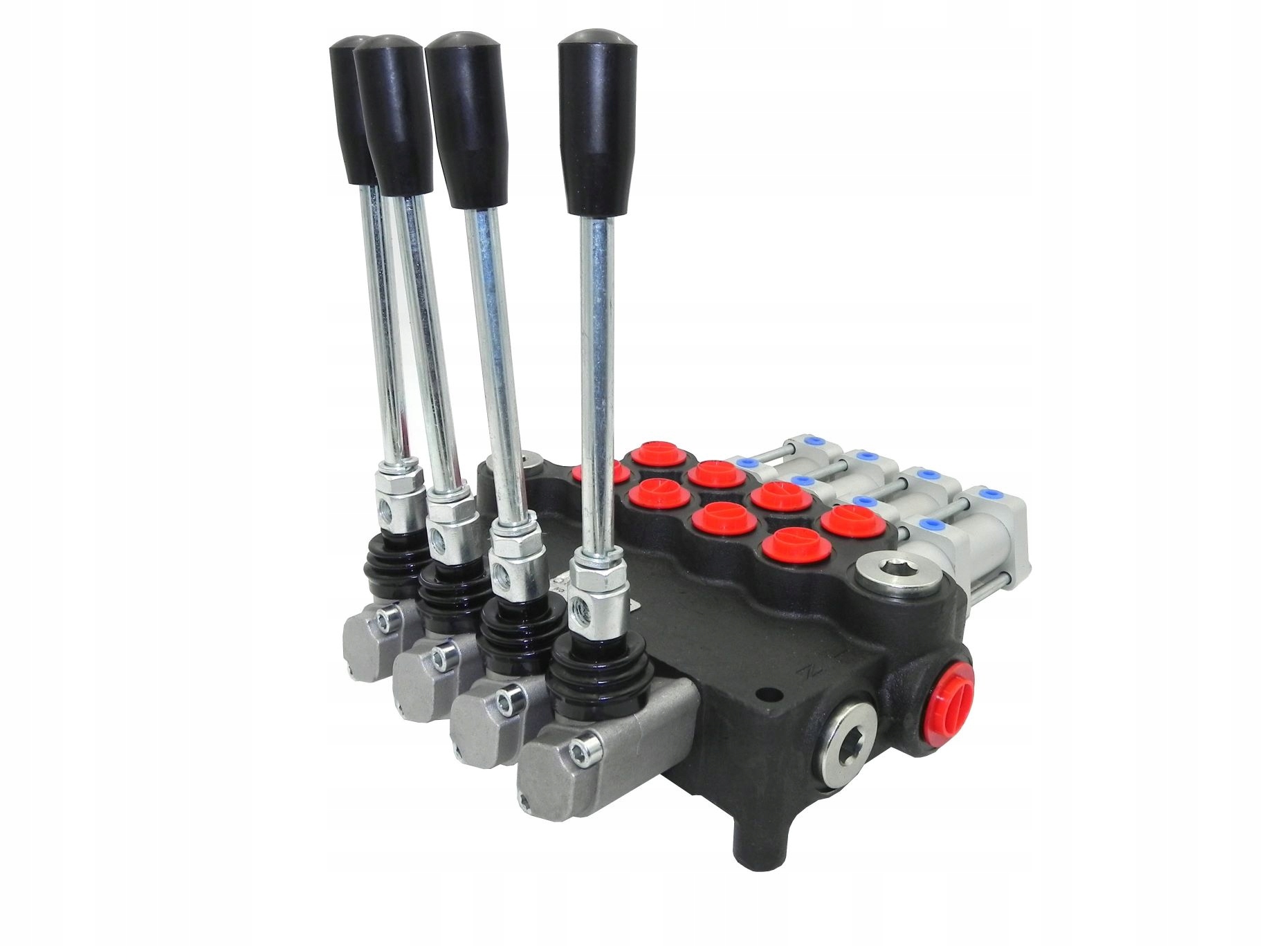Hydraulický Rozdělovač 4 Sekce 80 L Pneumaticky Ovládaný 4 Sekce