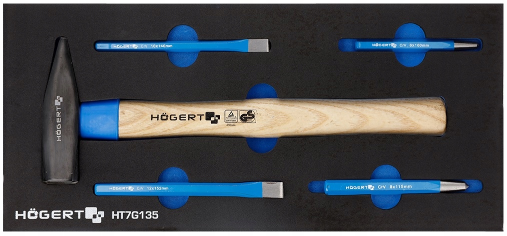 Zestaw narzędzi 5 szt., wkład EVA HT7G135 Marka Hoegert Technik