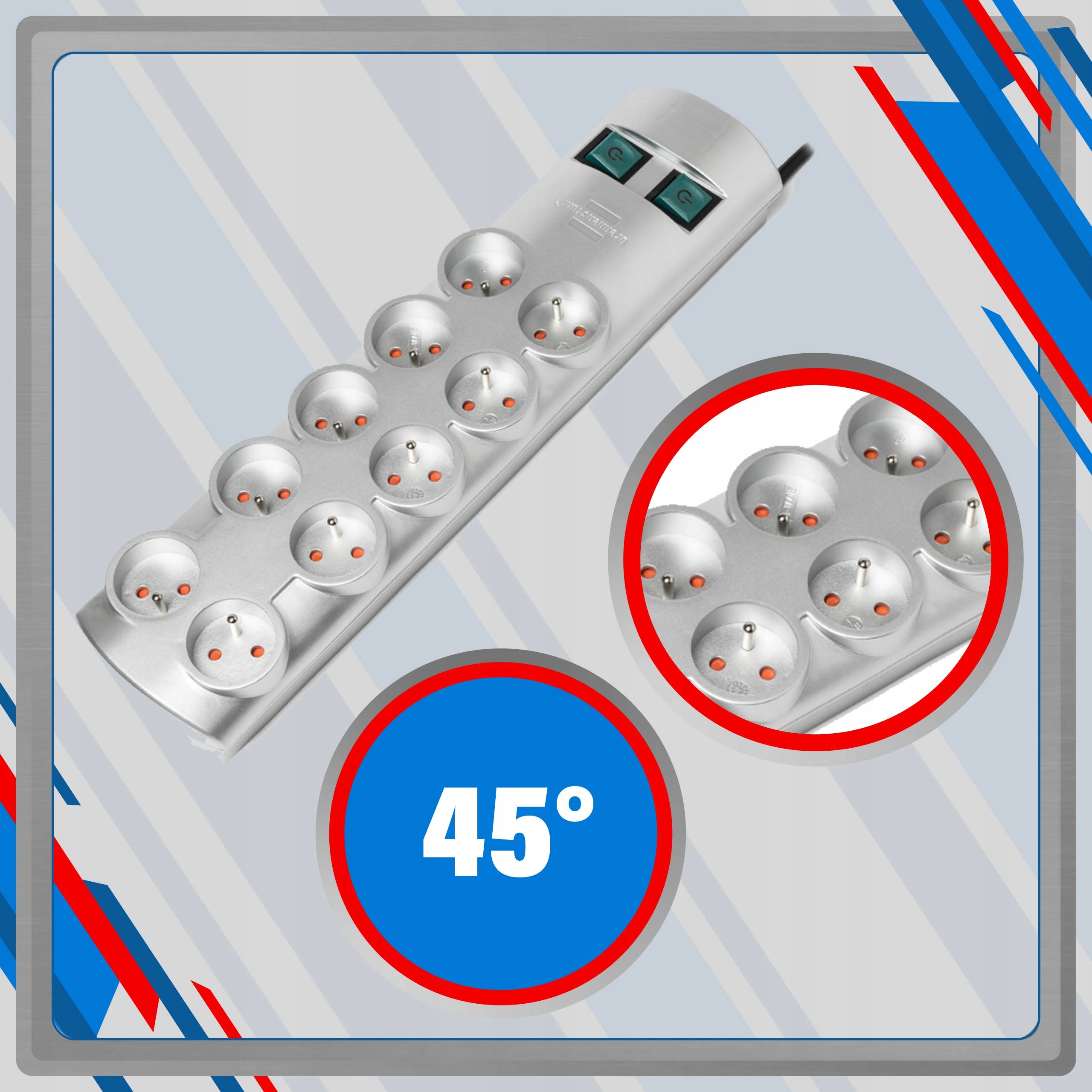 Listwa zasilająca Primera-Line Brennenstuhl Liczba gniazd 10