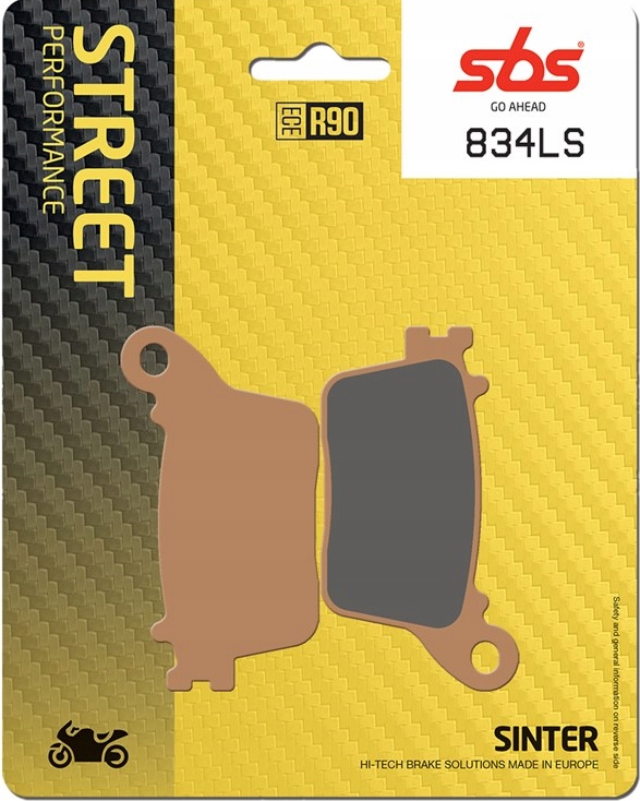 834LS - Тормозные колодки ветчина задний SBS Suzuki GSX-R 1000 09-19