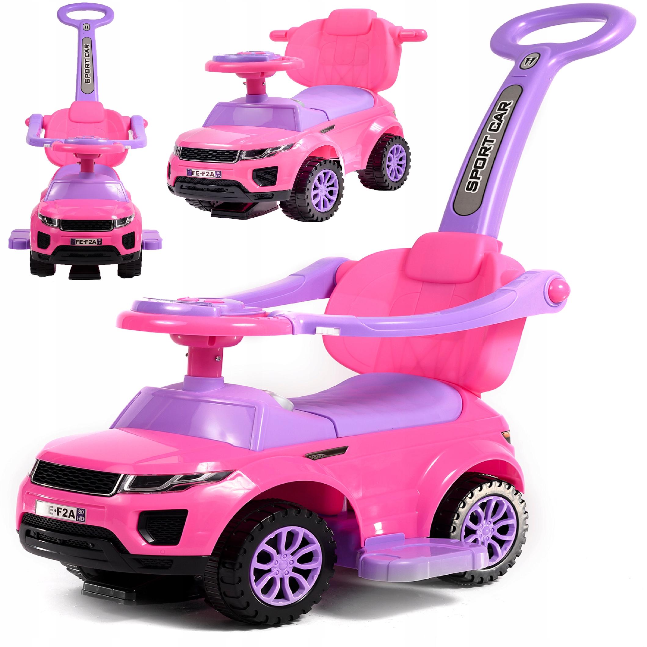 Jeździk Pchacz Chodzik 3w1 Autko Samochodzik Duży Miękkie Siedzenie Auto