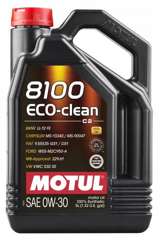 Motul Olej 0W30 5 L 8100 Eco Clean Dpf C2 Sn Wss M2C 950-A 9.55535-G