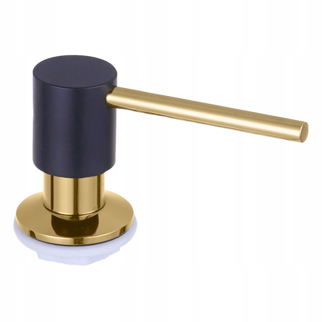 Dávkovač Na Tekutinu Na nádobí Černý Zlatý Do Kuchyňského Dřezu Premio 250 ml