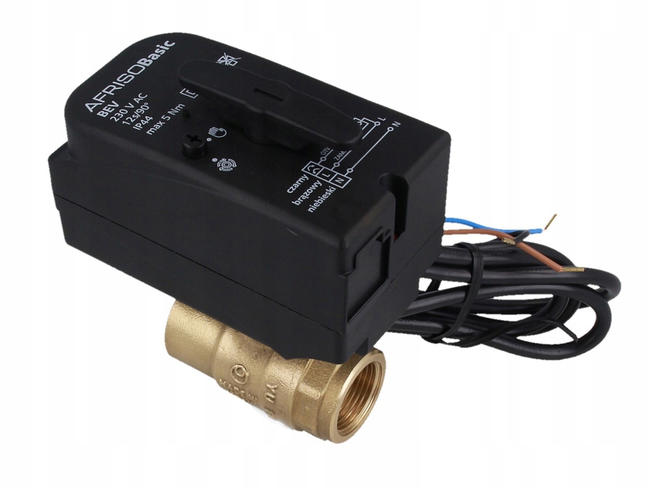 Afriso Dvojcestný Guľový Ventil S Bev Pohonom