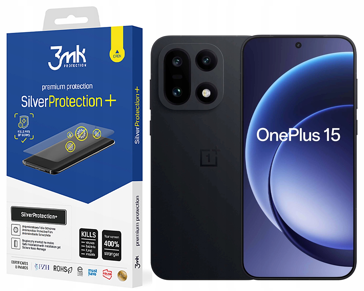 Antimikrobiálna fólia 3MK Silver Protection+ pre OnePlus 15