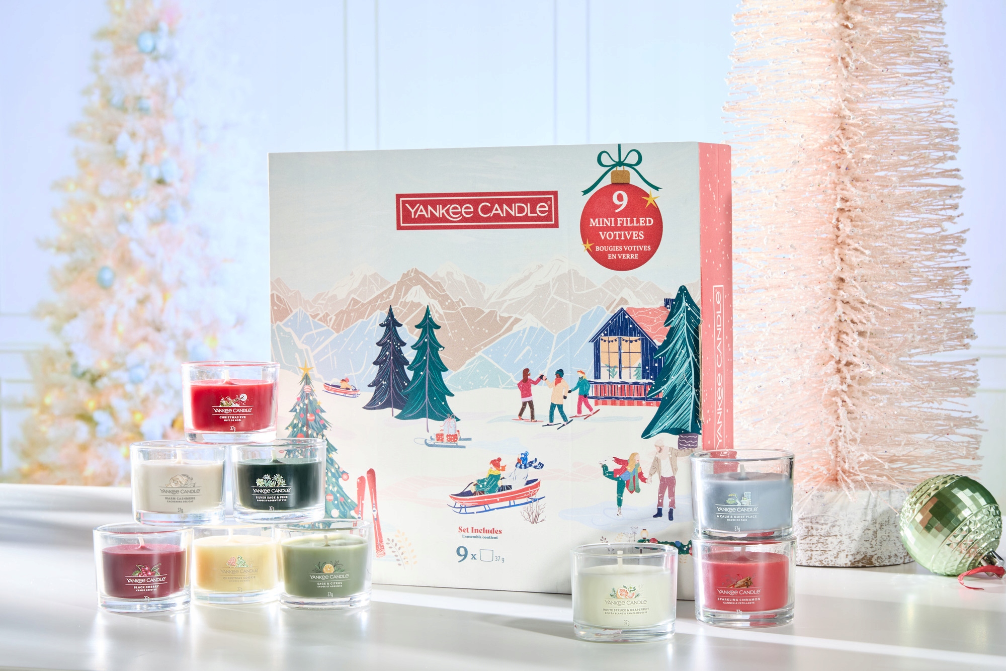 Apres Ski Yankee Candle dárková sada 9 mini svíček