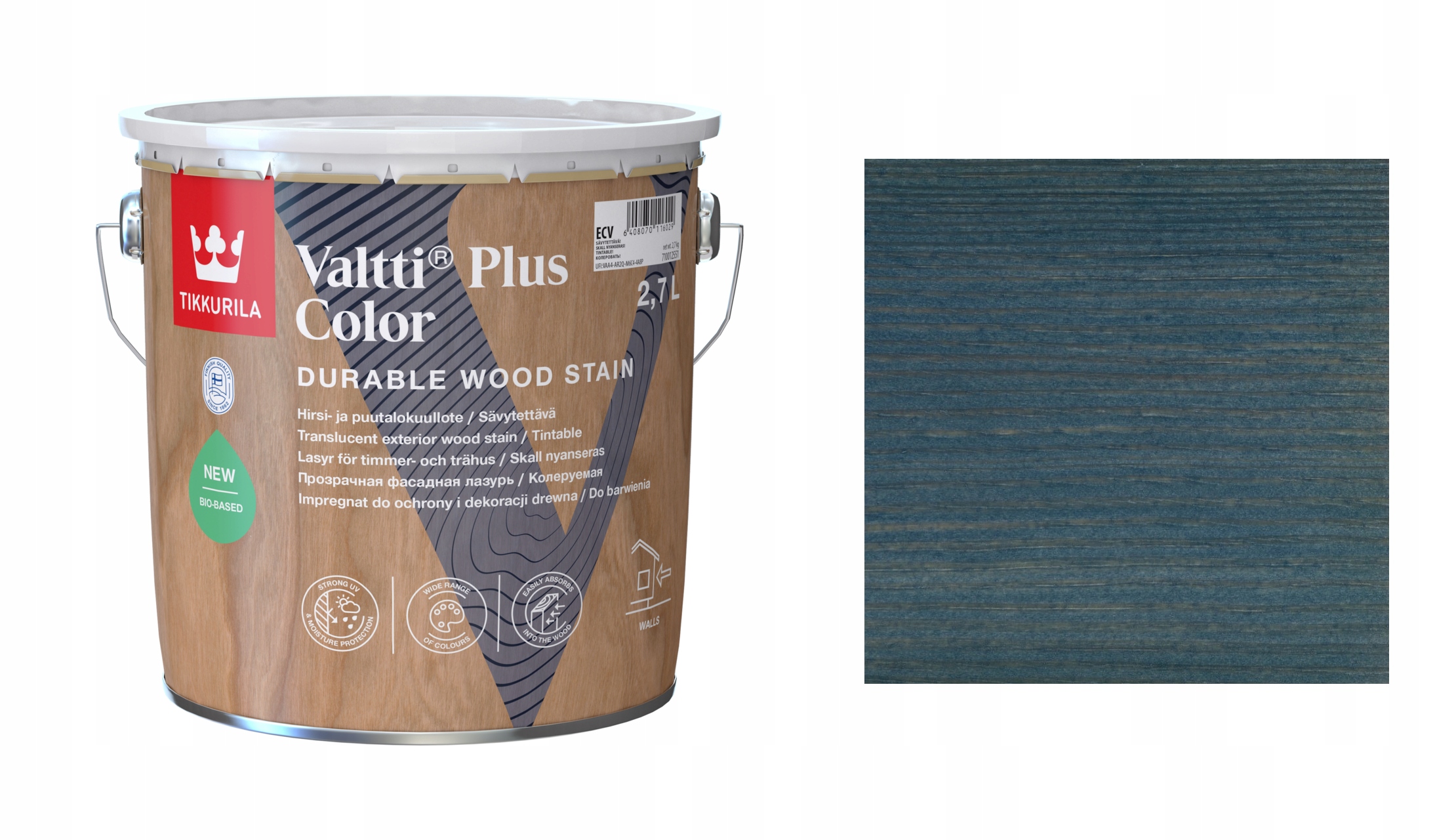 Tikkurila Valtti Plus Color 2,7L 5085 Ilta Impregnat Szybkoschnący