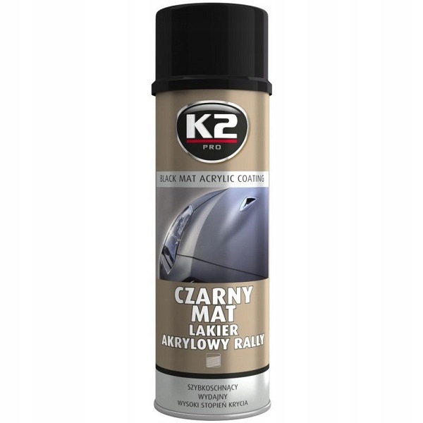 

K2 Lakier Czarny Matowy Akrylowy spray L340 500ml
