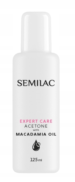 SEMILAC Aceton z olejem makadamia 125 ml