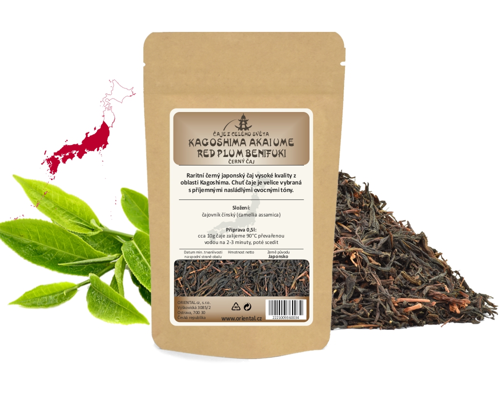 Levně Černý čaj Japan Kagoshima Akai Ume Red Plum Benifuki 100 g