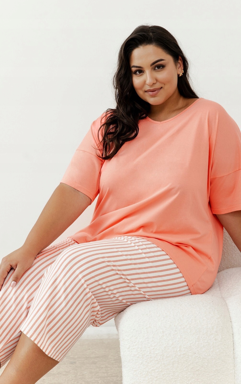 Pyžamo Eloise 3375 Kr VEL.2XL-3XL XXL lososové