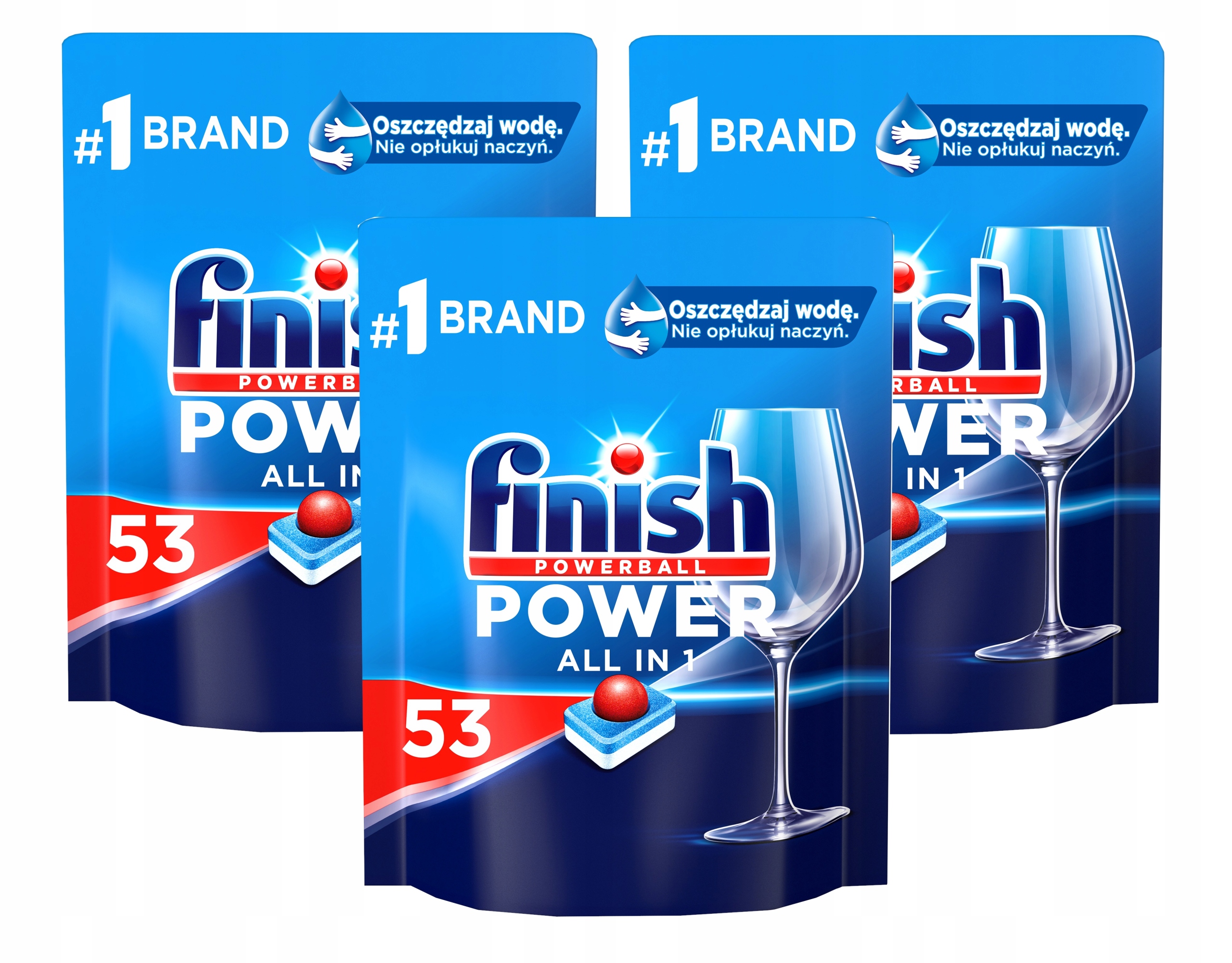 Levně Finish Power All in 1 Tablety do myčky 3x 53