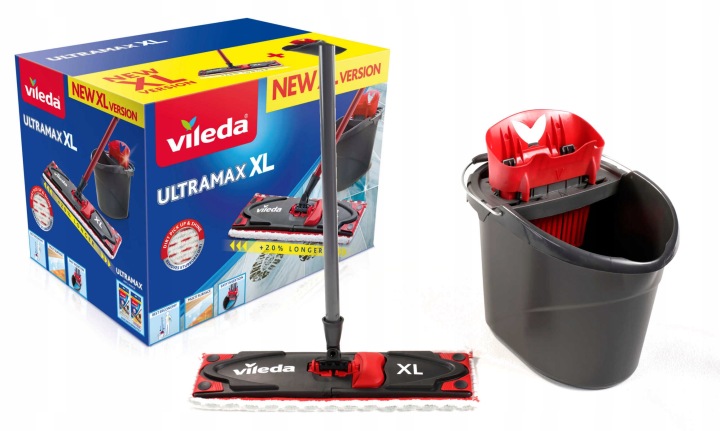 Levně Sada Vileda Ultramax XL Box plochý mop kbelík o 20 % větší
