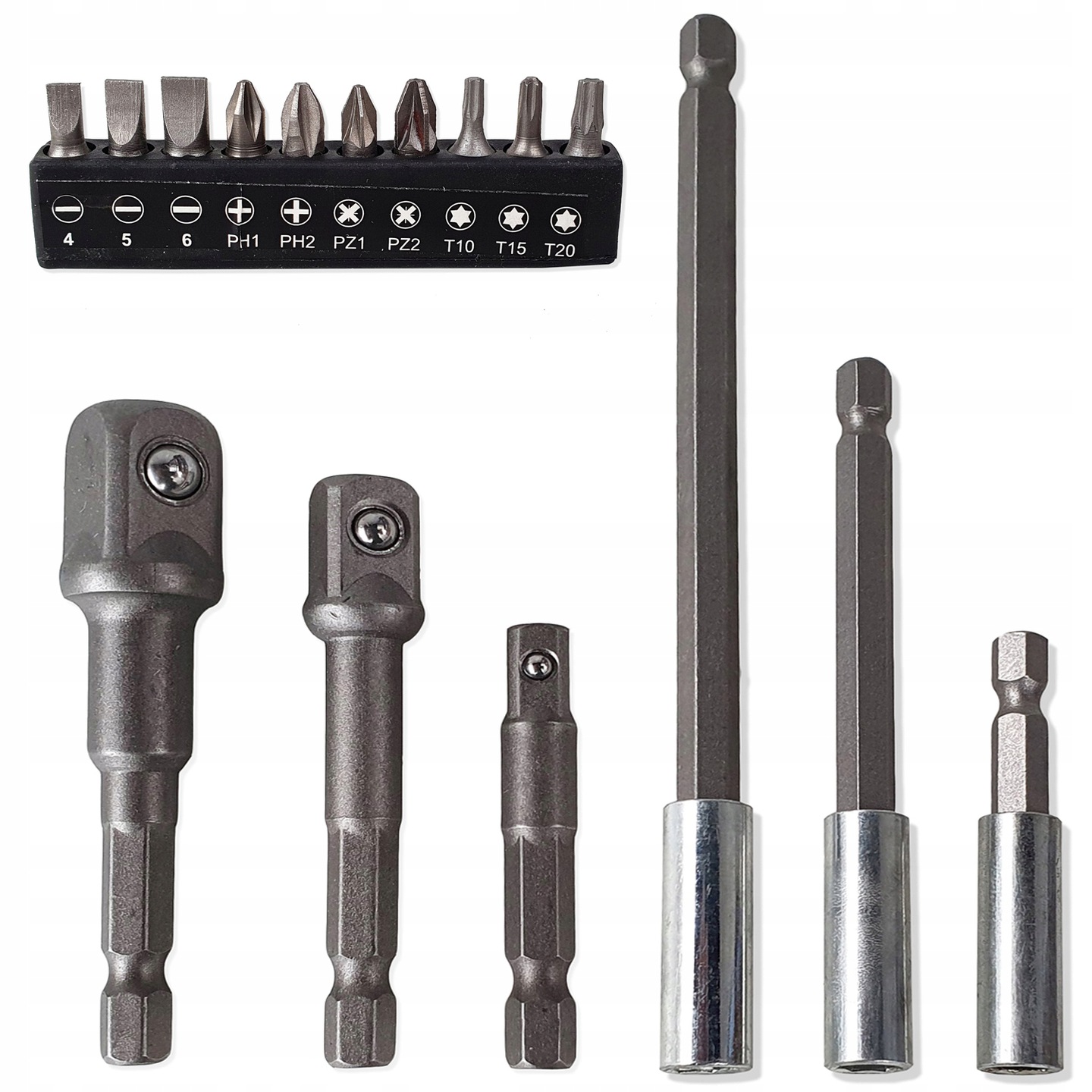 Zestaw adapterów i bitów Falon-Tech Torx 16 szt. z przedłużkami
