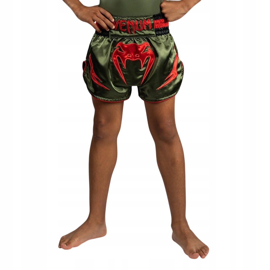 spodenki dla dzieci muay thai venum inferno 12LAT Khaki
