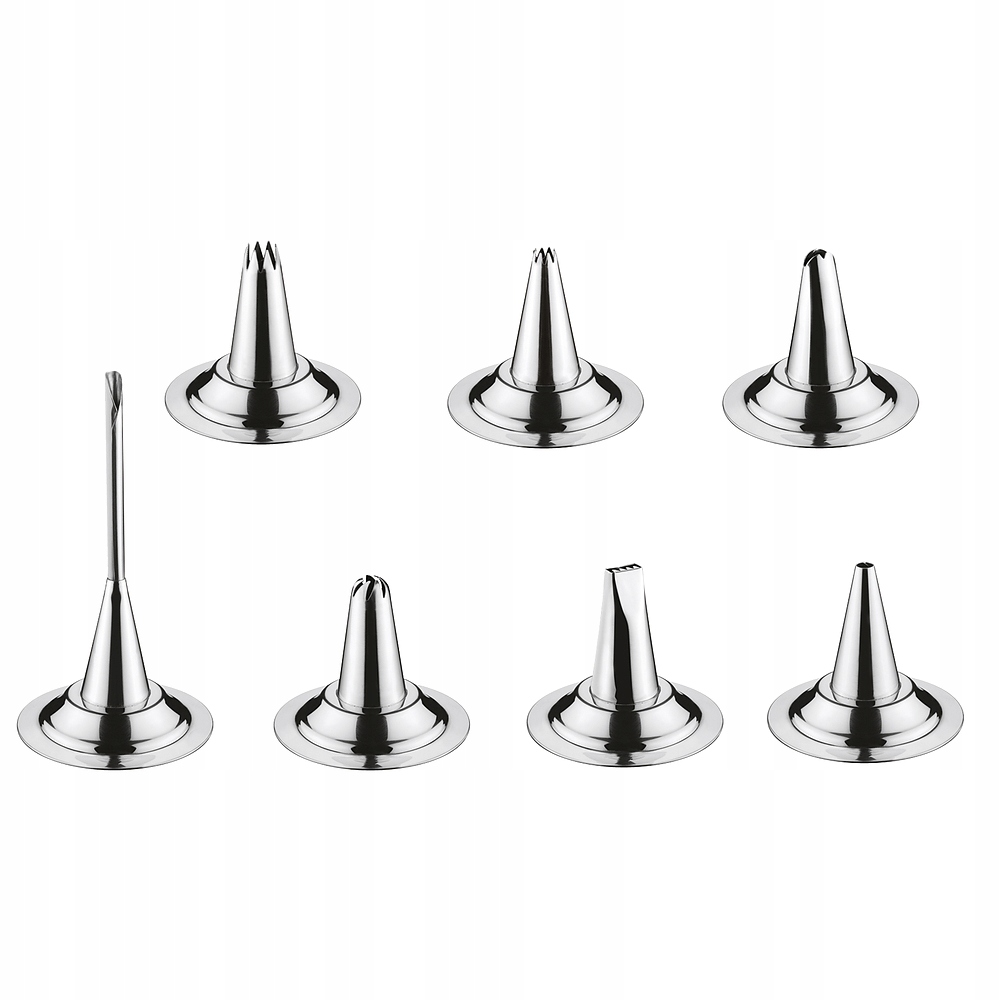 SZPRYCA CUKIERNICZA dekorator do ciast stalowa 7 końcówek KUCHENPROFI Kod producenta KU-0805602800