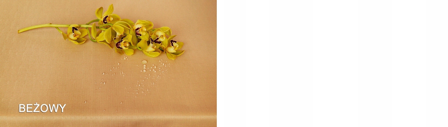 OBRUS PLAMOODPORNY 140X210 DESZCZYK BIAŁY ECRU MAT Informacje dodatkowe plamoodporny