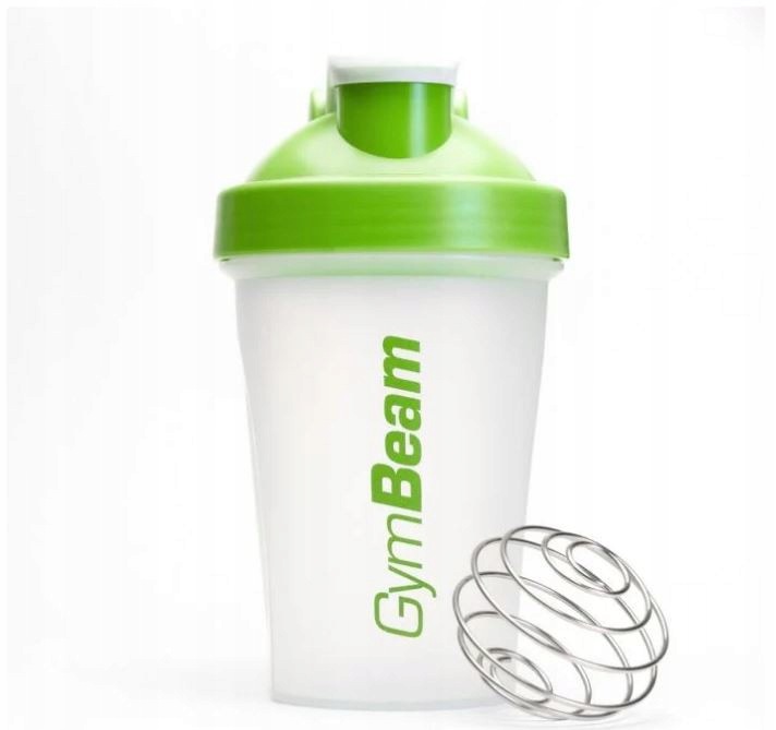 GymBeam Shaker Blend Bottle Transparent-Green Szejker Zielony 400ml