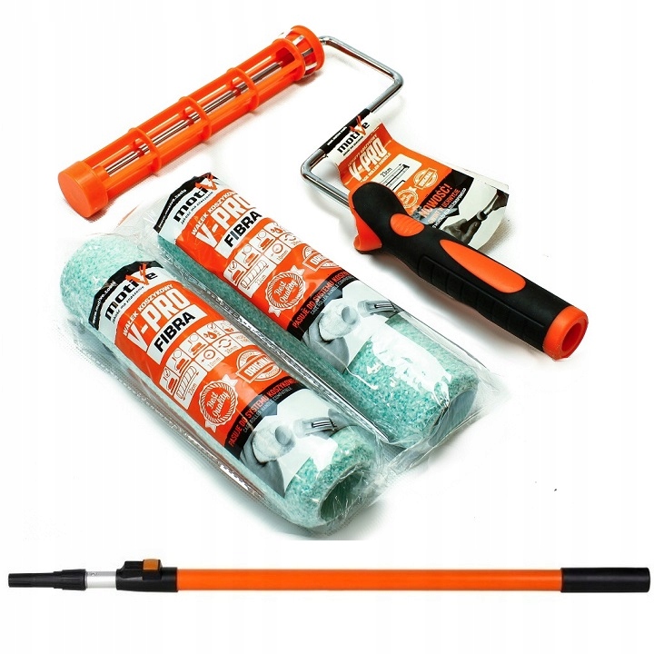 Malířská Sada Motive 2x Váleček Fíbr 23CM/10MM Držák Teleskopická Hůl