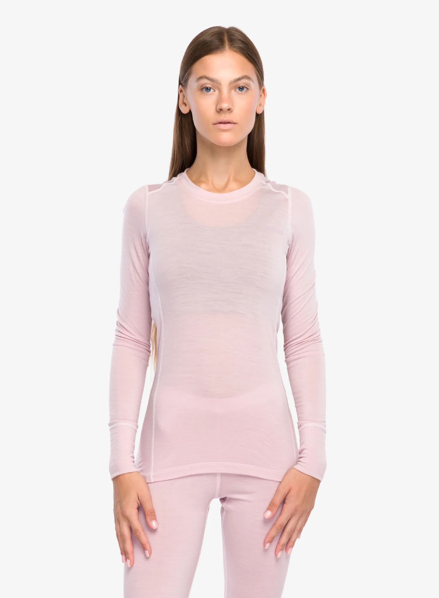 Mikina termoaktivní triko Odlo Merino 200 Bl Top Crew Neck Ls – ledově modrá L