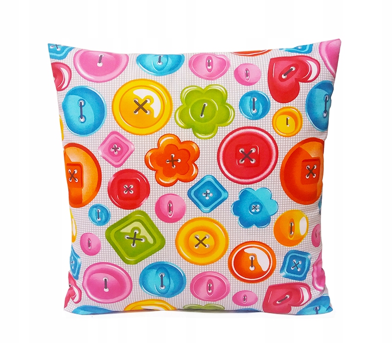 POSZEWKA bawełna 45x45 Guziki