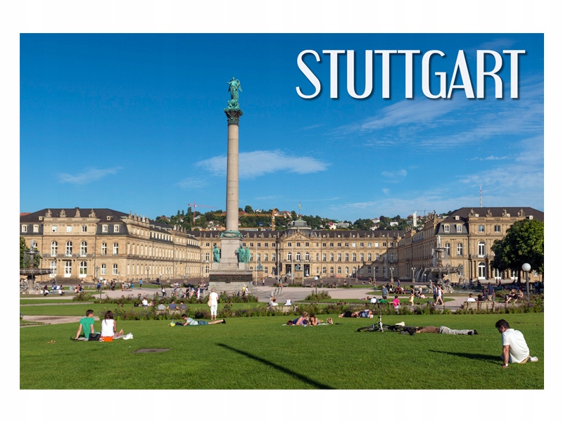 

Stuttgart Plac Pałacowy Magnes na lodówkę