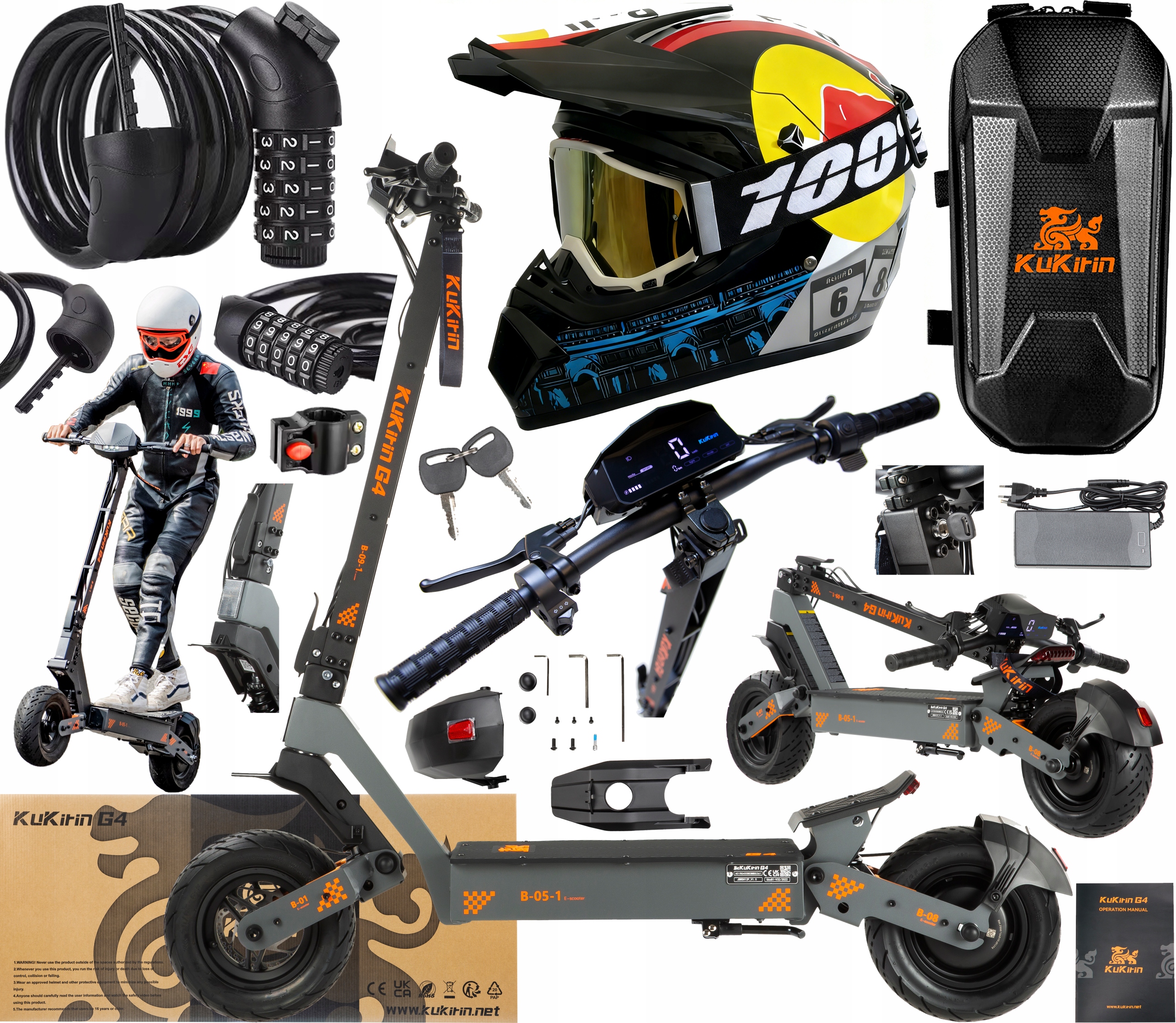 2026 Kukirin G4 Pojazdy elektryczne 2000W 70KM/H 60V 20AH 75KM 11" +Prezent