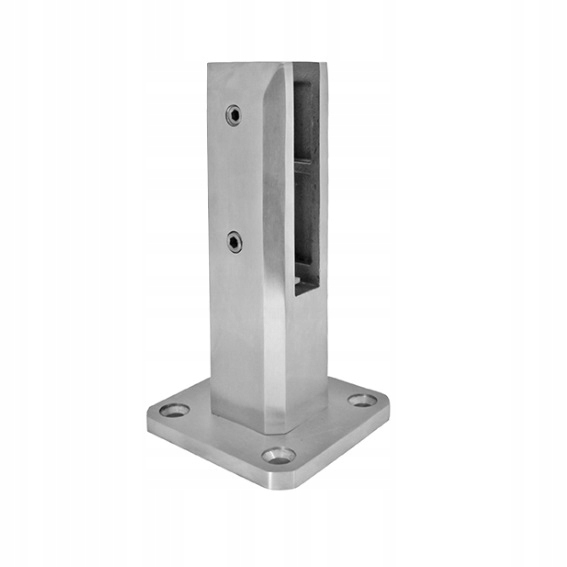 Držák Skla Spigot Čtvercový, Aisi 304, Nerezový Výbrus