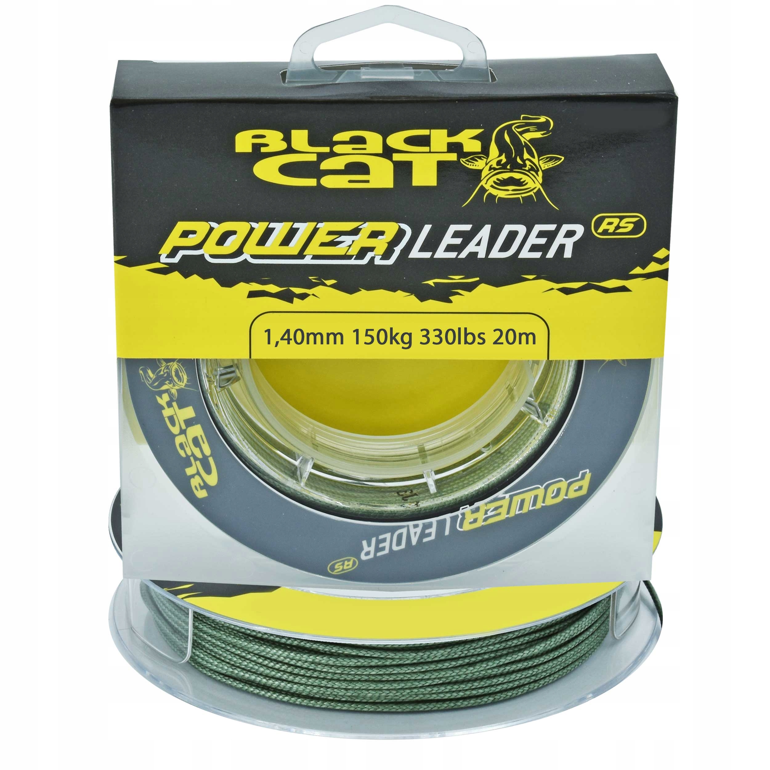 Plecionka przyponowa sumowa Black Cat Power Leader 1.50mm 20m 150kg 1szt.