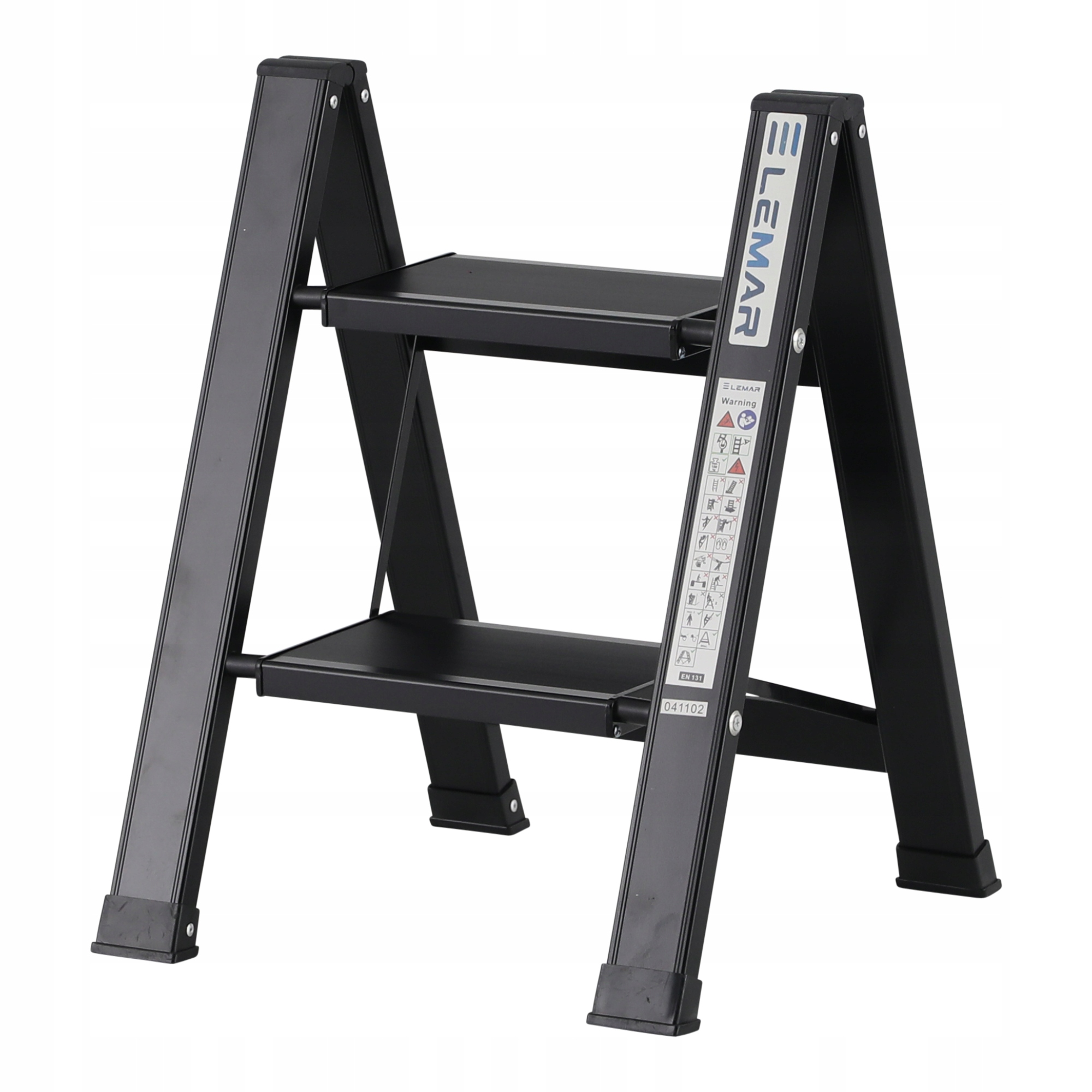 Žebřík 2-stupňový hliníkový skládací Slim Space-X Lemar 041102