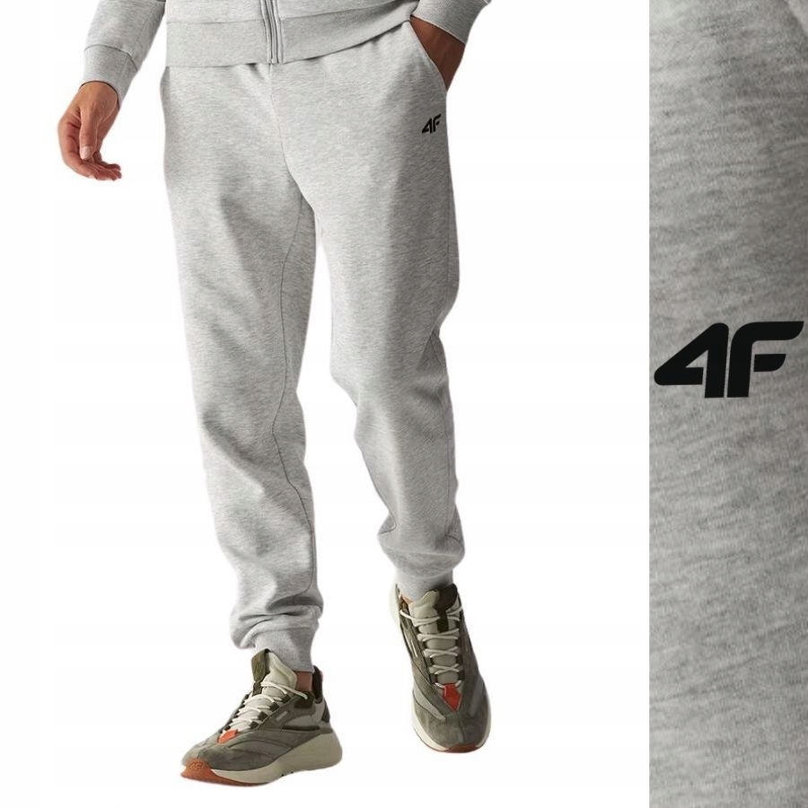 SPODNIE MĘSKIE 4F DRESOWE SPORTOWE JOGGERY DRESY NA CO DZIEŃ
