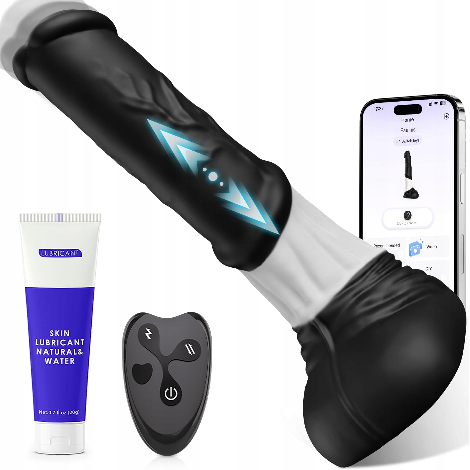 FANTASY Pferd Dildo Analny XXL 30CM Wibrator 7 Funkcji Dla Kobiet Mężczyzn