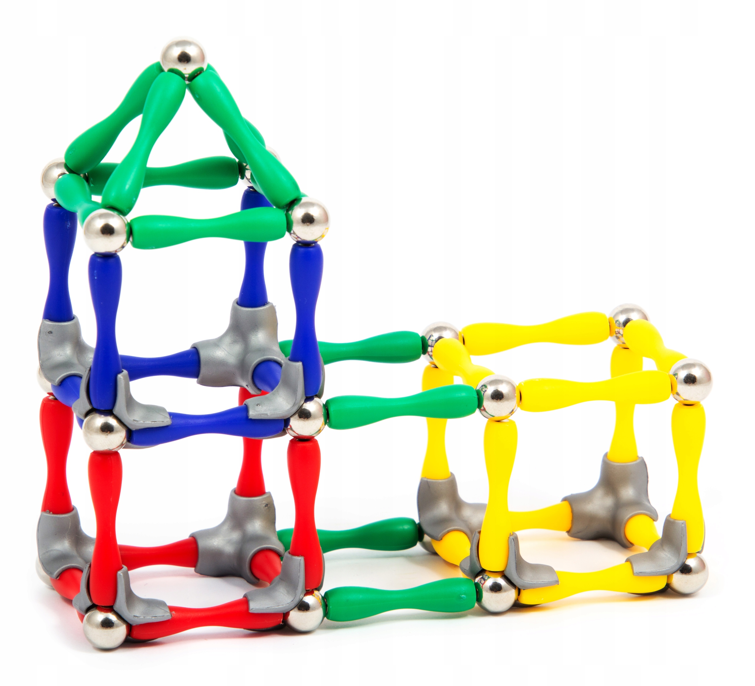 KLOCKI MAGNETYCZNE KONSTRUKCYJNE ZAMEK MAGNETIC KLOCKI UKŁADANKA 120 EL Wiek dziecka 6 lat +